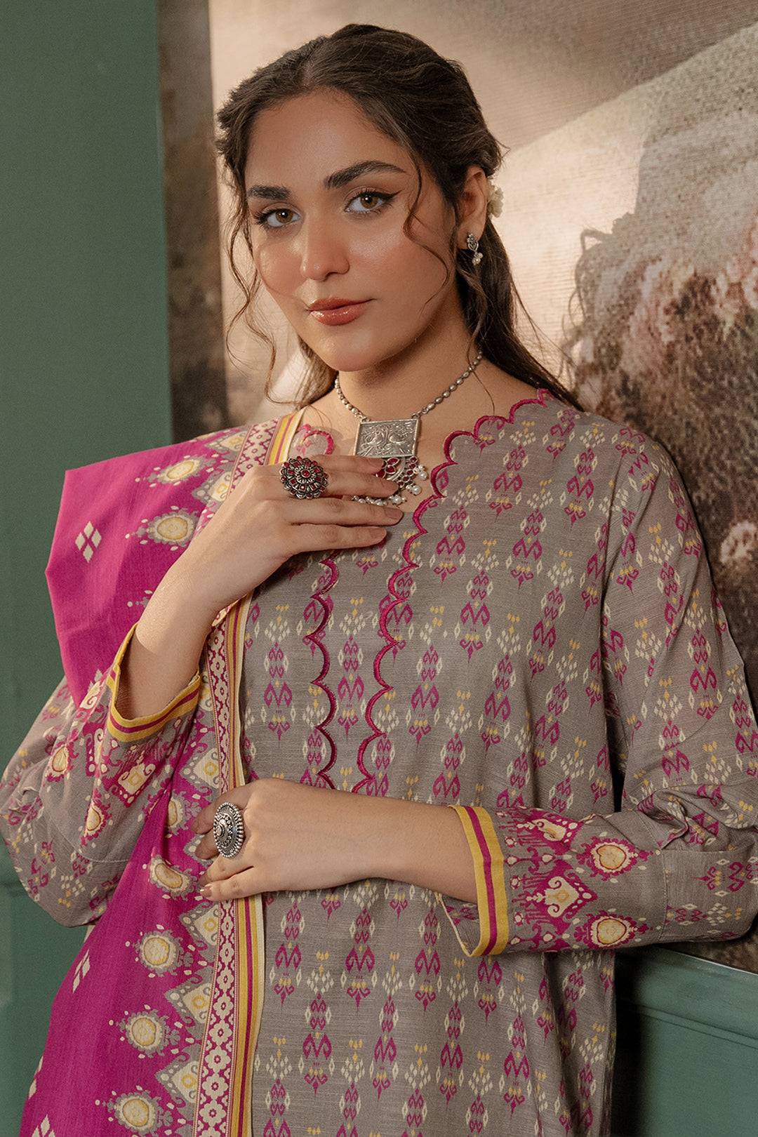 Zellbury | Unstitched 2 Piece Khaddar | Shirt Dupatta - 0332 by Maria Faisal - Registered Vendor of : Zellbury Women - type : Essential Unstitched - 100% original wedding dresses