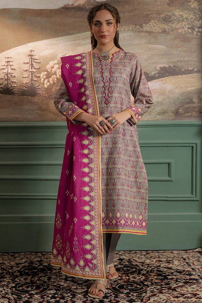 Zellbury | Unstitched 2 Piece Khaddar | Shirt Dupatta - 0332 by Maria Faisal - Registered Vendor of : Zellbury Women - type : Essential Unstitched - 100% original wedding dresses
