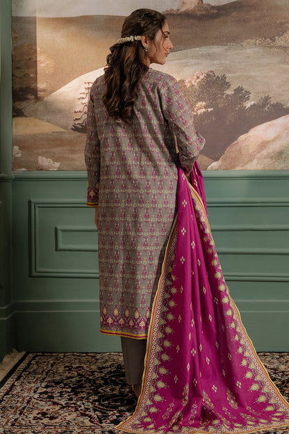 Zellbury | Unstitched 2 Piece Khaddar | Shirt Dupatta - 0332 by Maria Faisal - Registered Vendor of : Zellbury Women - type : Essential Unstitched - 100% original wedding dresses