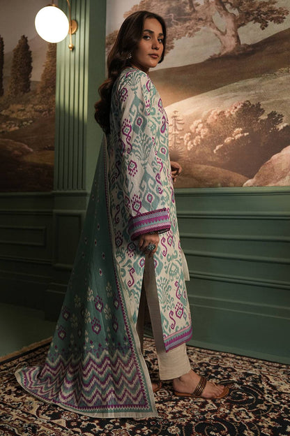 Zellbury | Unstitched 2 Piece Khaddar | Shirt Dupatta - 0333 by Maria Faisal - Registered Vendor of : Zellbury Women - type : Essential Unstitched - 100% original wedding dresses