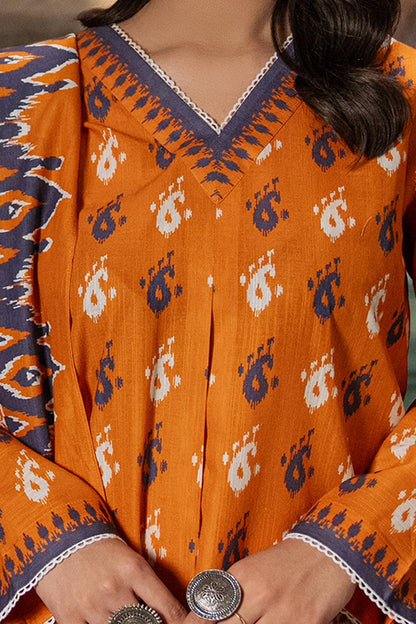 Zellbury | Unstitched 2 Piece Khaddar | Shirt Dupatta - 0335 by Maria Faisal - Registered Vendor of : Zellbury Women - type : Essential Unstitched - 100% original wedding dresses