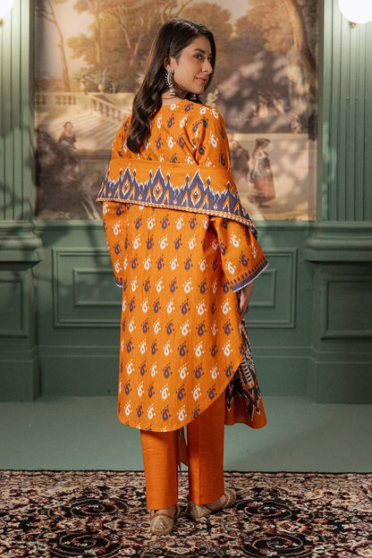 Zellbury | Unstitched 2 Piece Khaddar | Shirt Dupatta - 0335 by Maria Faisal - Registered Vendor of : Zellbury Women - type : Essential Unstitched - 100% original wedding dresses
