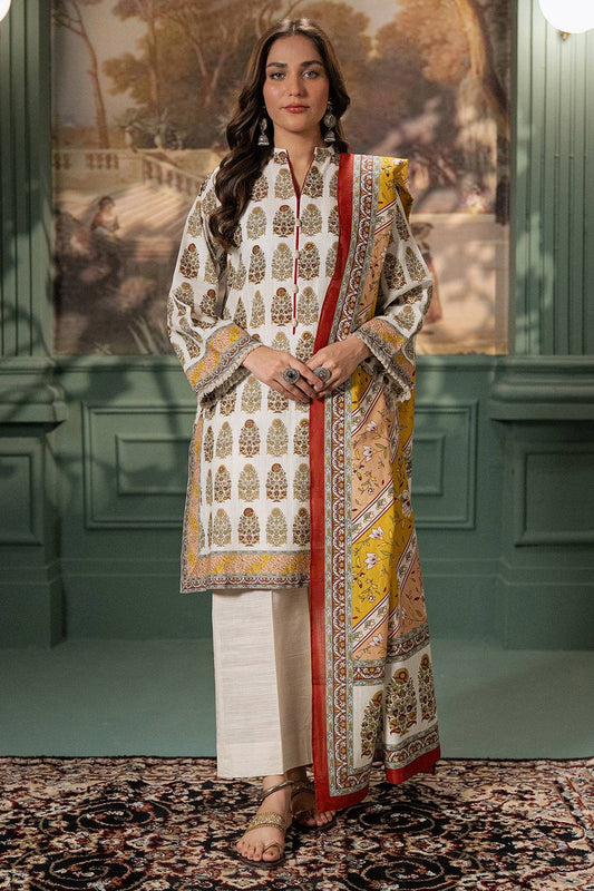 Zellbury | Unstitched 2 Piece Khaddar | Shirt Dupatta - 0336 by Maria Faisal - Registered Vendor of : Zellbury Women - type : Essential Unstitched - 100% original wedding dresses