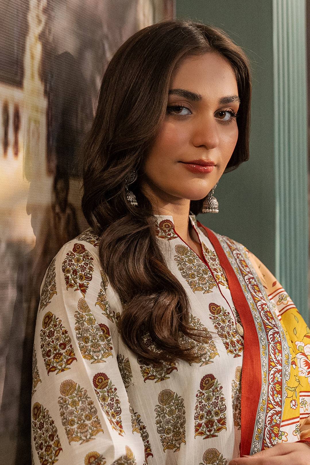 Zellbury | Unstitched 2 Piece Khaddar | Shirt Dupatta - 0336 by Maria Faisal - Registered Vendor of : Zellbury Women - type : Essential Unstitched - 100% original wedding dresses