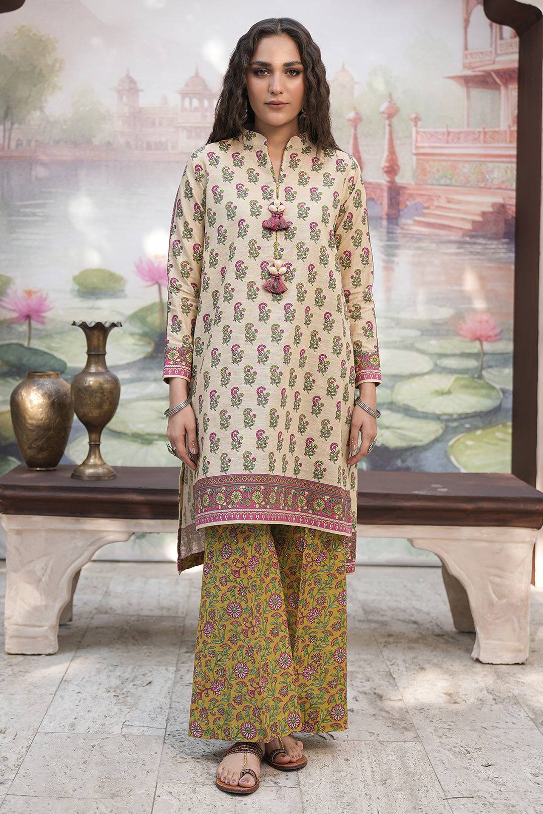 Zellbury | Unstitched 2 Piece Khaddar | Shirt Shalwar - 0338 by Maria Faisal - Registered Vendor of : Zellbury Women - type : Essential Unstitched - 100% original wedding dresses