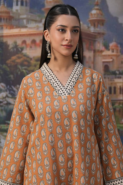 Zellbury | Unstitched 2 Piece Khaddar | Shirt Shalwar - 0339 by Maria Faisal - Registered Vendor of : Zellbury Women - type : Essential Unstitched - 100% original wedding dresses