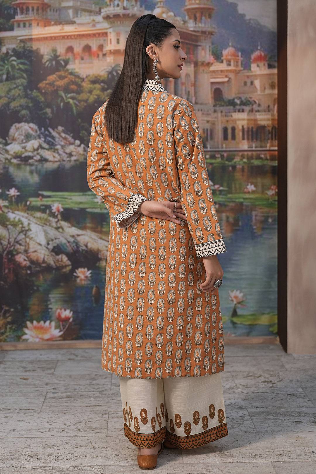 Zellbury | Unstitched 2 Piece Khaddar | Shirt Shalwar - 0339 by Maria Faisal - Registered Vendor of : Zellbury Women - type : Essential Unstitched - 100% original wedding dresses