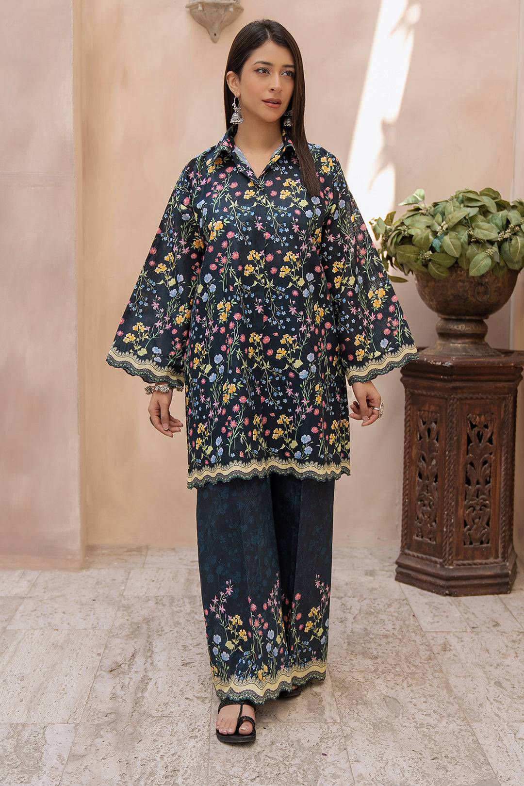 Zellbury | Unstitched 2 Piece Khaddar | Shirt Shalwar - 0341 by Maria Faisal - Registered Vendor of : Zellbury Women - type : Essential Unstitched - 100% original wedding dresses