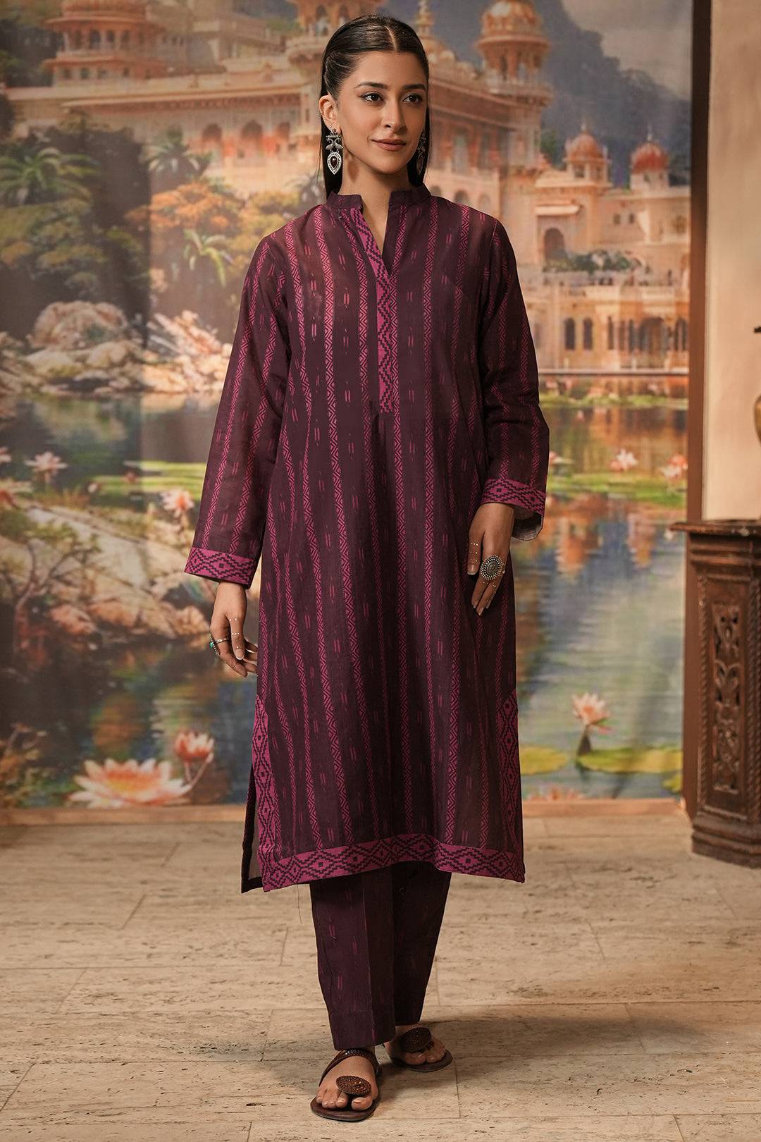 Zellbury | Unstitched 2 Piece Khaddar | Shirt Shalwar - 0343 by Maria Faisal - Registered Vendor of : Zellbury Women - type : Essential Unstitched - 100% original wedding dresses