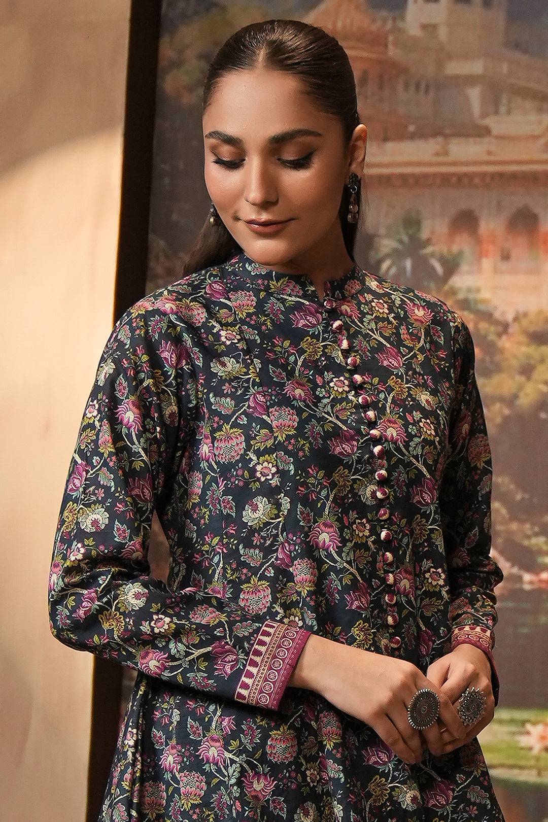 Zellbury | Unstitched 2 Piece Khaddar | Shirt Shalwar - 0345 by Maria Faisal - Registered Vendor of : Zellbury Women - type : Essential Unstitched - 100% original wedding dresses