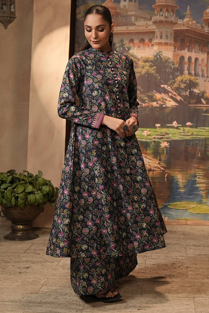 Zellbury | Unstitched 2 Piece Khaddar | Shirt Shalwar - 0345 by Maria Faisal - Registered Vendor of : Zellbury Women - type : Essential Unstitched - 100% original wedding dresses