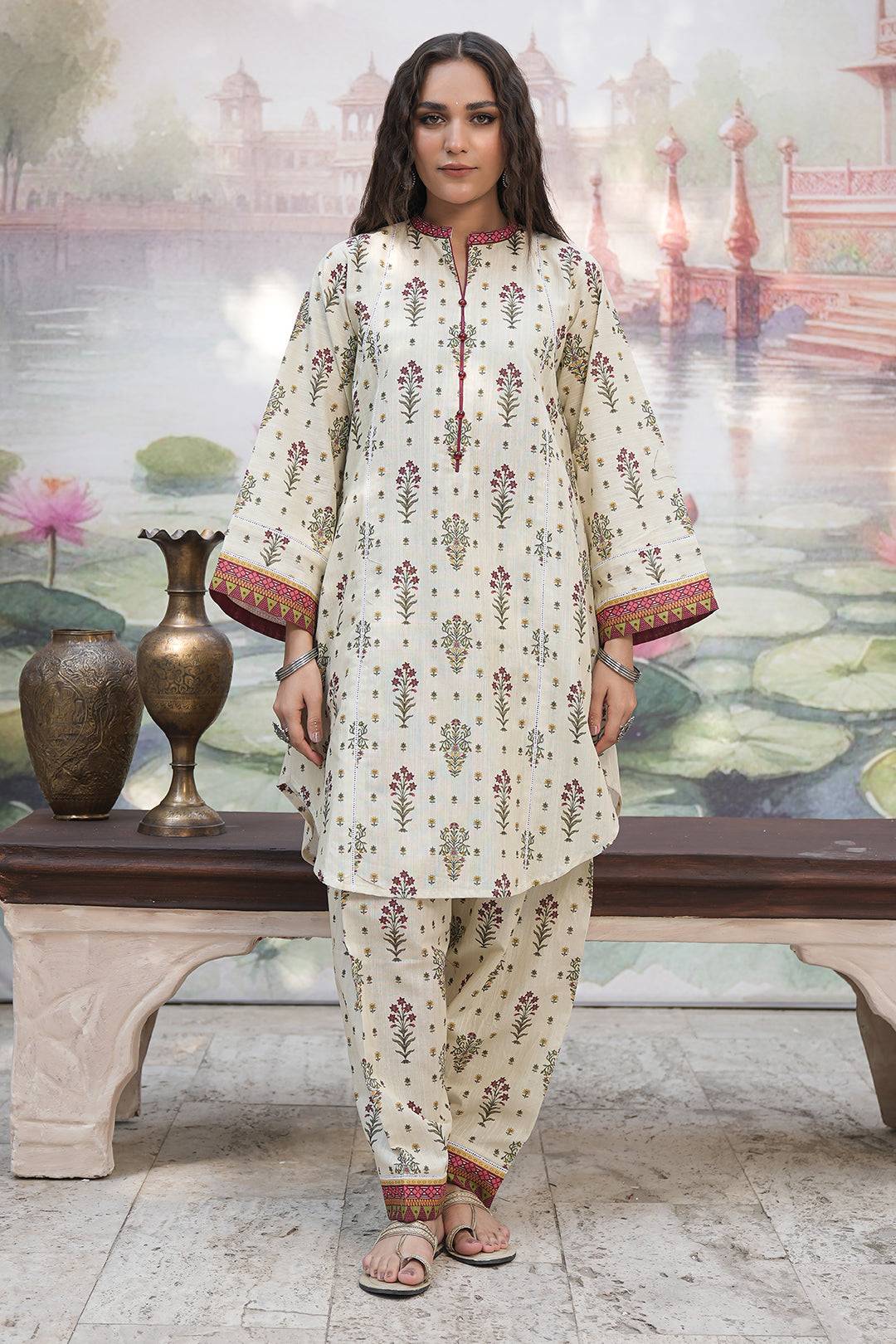 Zellbury | Unstitched 2 Piece Khaddar | Shirt Shalwar - 0346 by Maria Faisal - Registered Vendor of : Zellbury Women - type : Essential Unstitched - 100% original wedding dresses