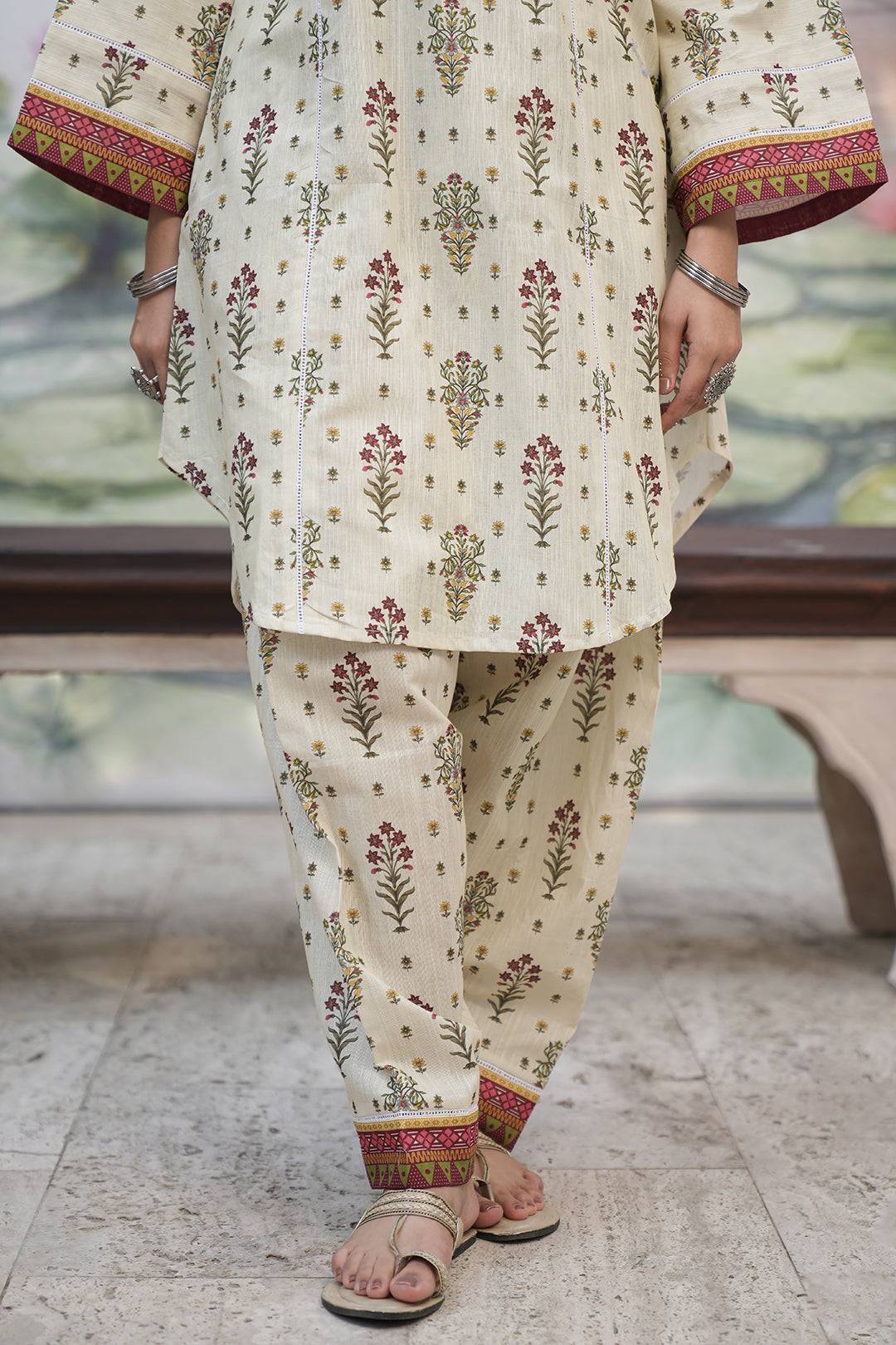 Zellbury | Unstitched 2 Piece Khaddar | Shirt Shalwar - 0346 by Maria Faisal - Registered Vendor of : Zellbury Women - type : Essential Unstitched - 100% original wedding dresses