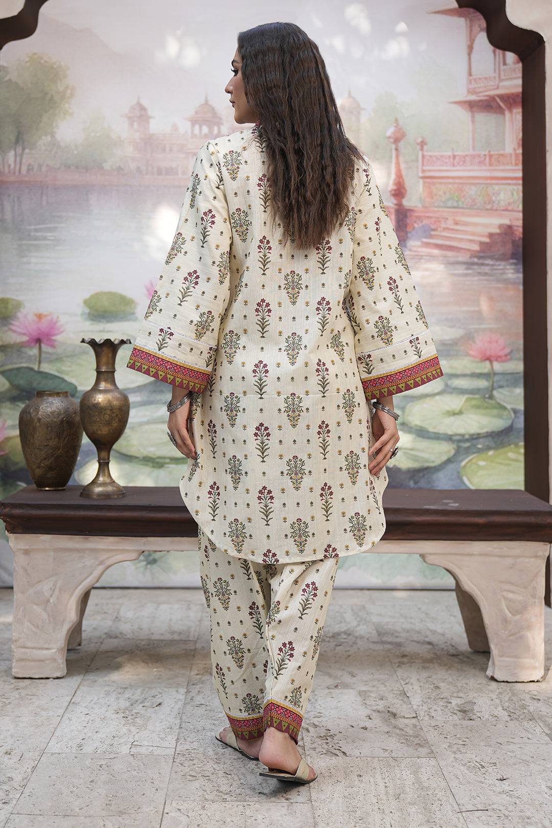 Zellbury | Unstitched 2 Piece Khaddar | Shirt Shalwar - 0346 by Maria Faisal - Registered Vendor of : Zellbury Women - type : Essential Unstitched - 100% original wedding dresses