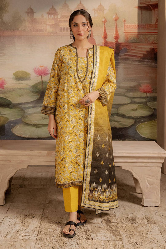 Zellbury | Unstitched 2 Piece Khaddar | Shirt Dupatta - 0424 by Maria Faisal - Registered Vendor of : Zellbury Women - type : Essential Unstitched - 100% original wedding dresses