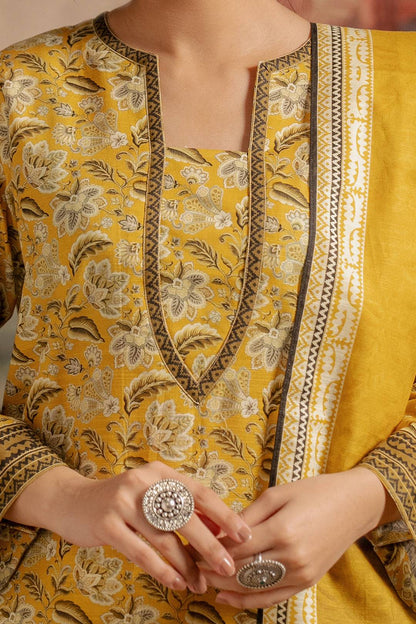 Zellbury | Unstitched 2 Piece Khaddar | Shirt Dupatta - 0424 by Maria Faisal - Registered Vendor of : Zellbury Women - type : Essential Unstitched - 100% original wedding dresses