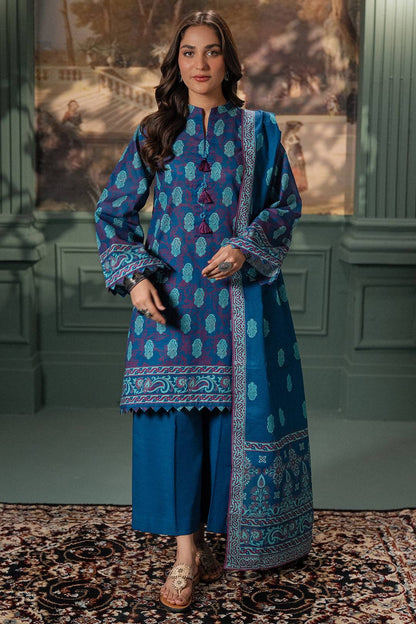 Zellbury | Unstitched 2 Piece Khaddar | Shirt Dupatta - 0425 by Maria Faisal - Registered Vendor of : Zellbury Women - type : Essential Unstitched - 100% original wedding dresses