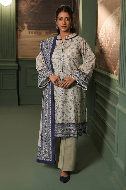 Zellbury | Unstitched 2 Piece Khaddar | Shirt Dupatta - 0426 by Maria Faisal - Registered Vendor of : Zellbury Women - type : Essential Unstitched - 100% original wedding dresses