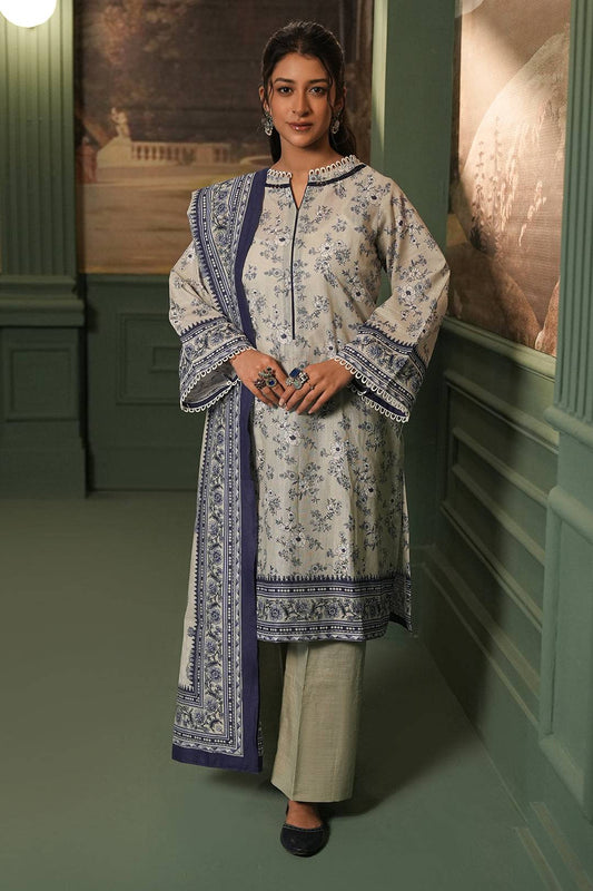 Zellbury | Unstitched 2 Piece Khaddar | Shirt Dupatta - 0426 by Maria Faisal - Registered Vendor of : Zellbury Women - type : Essential Unstitched - 100% original wedding dresses