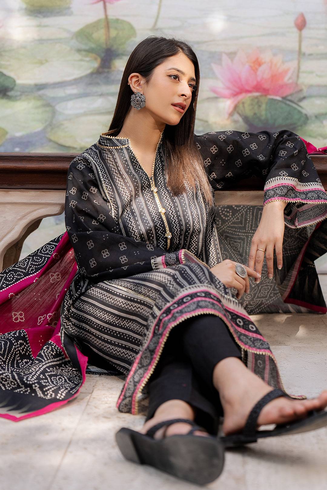 Zellbury | Unstitched 2 Piece Khaddar | Shirt Dupatta - 0428 by Maria Faisal - Registered Vendor of : Zellbury Women - type : Essential Unstitched - 100% original wedding dresses