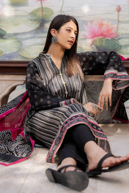 Zellbury | Unstitched 2 Piece Khaddar | Shirt Dupatta - 0428 by Maria Faisal - Registered Vendor of : Zellbury Women - type : Essential Unstitched - 100% original wedding dresses