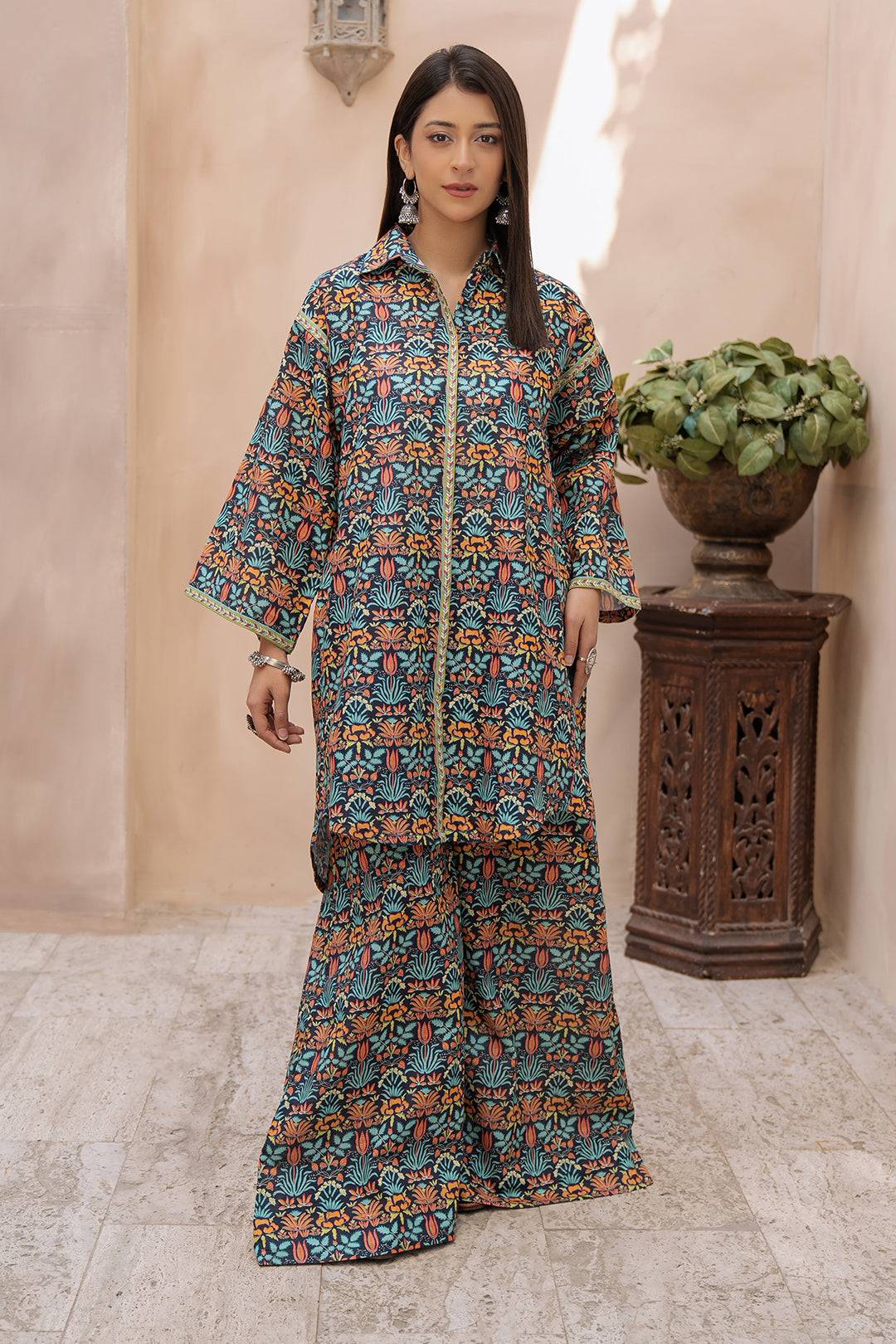 Zellbury | Unstitched 2 Piece Khaddar | Shirt Shalwar - 0433 by Maria Faisal - Registered Vendor of : Zellbury Women - type : Essential Unstitched - 100% original wedding dresses