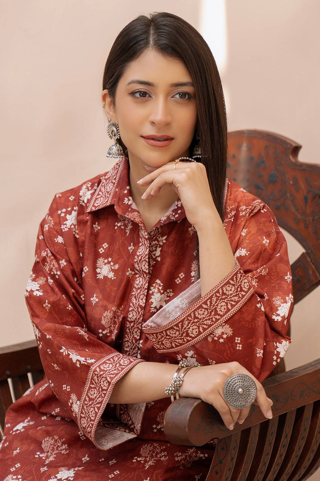 Zellbury | Unstitched 2 Piece Khaddar | Shirt Shalwar - 0434 by Maria Faisal - Registered Vendor of : Zellbury Women - type : Essential Unstitched - 100% original wedding dresses