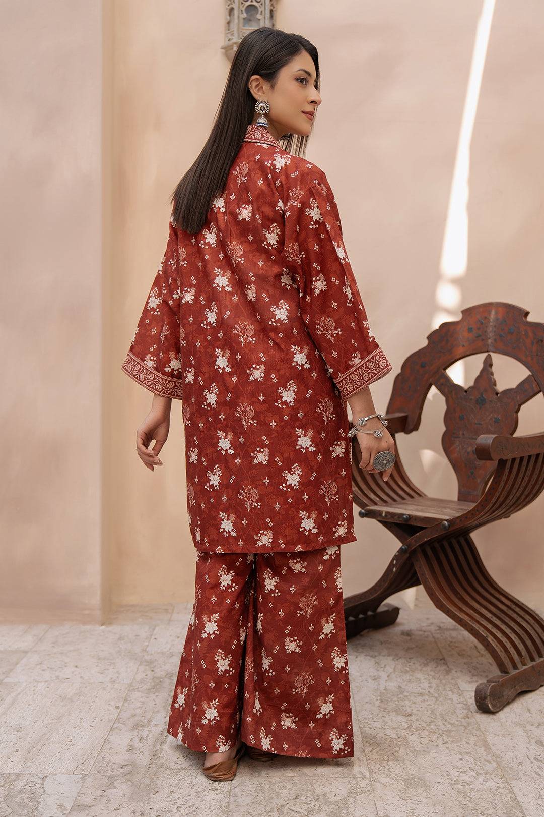 Zellbury | Unstitched 2 Piece Khaddar | Shirt Shalwar - 0434 by Maria Faisal - Registered Vendor of : Zellbury Women - type : Essential Unstitched - 100% original wedding dresses