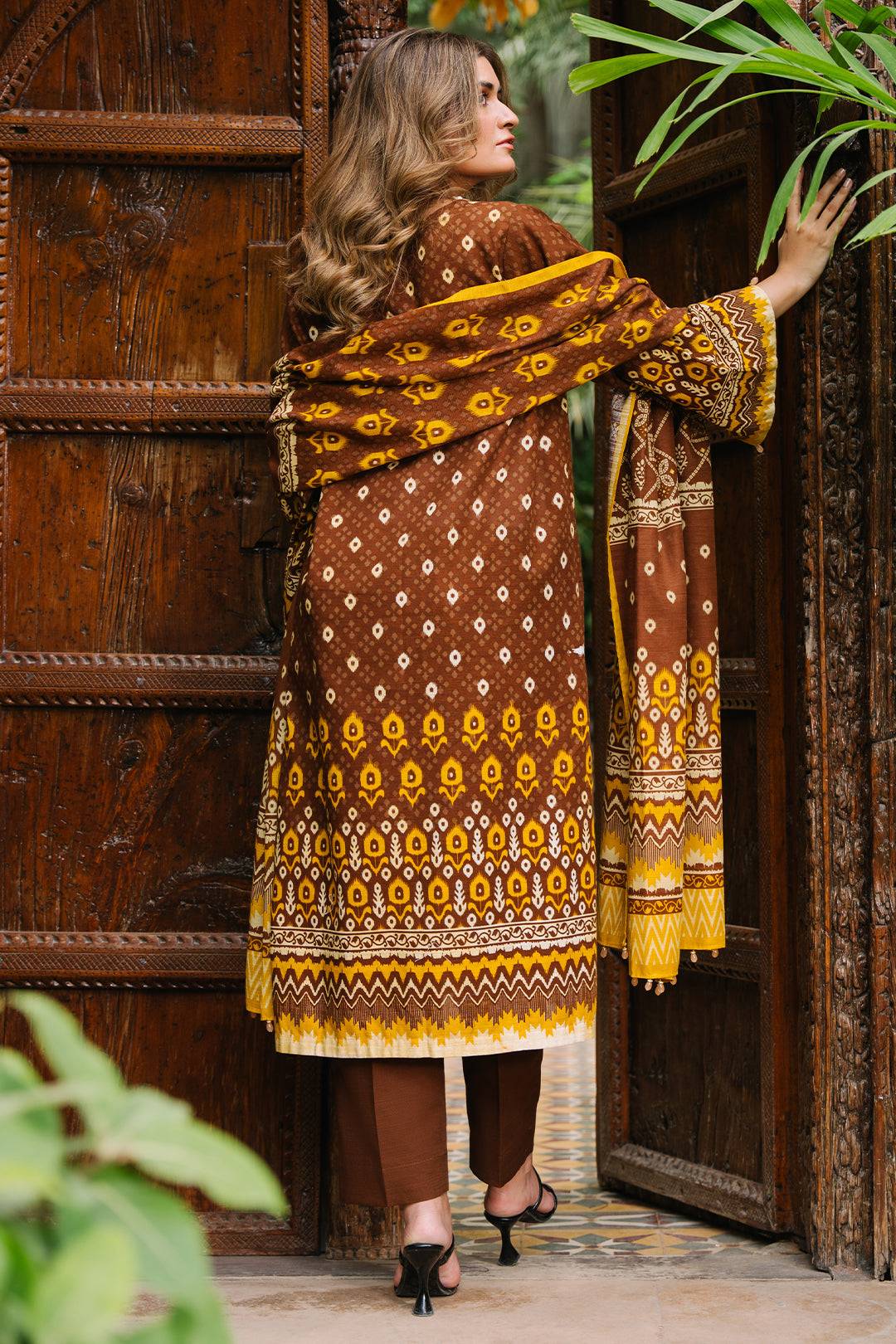 Zellbury | Unstitched 3 Piece Khaddar | Shirt Shalwar Dupatta - 0182 by Maria Faisal - Registered Vendor of : Zellbury Women - type : Essential Unstitched - 100% original wedding dresses