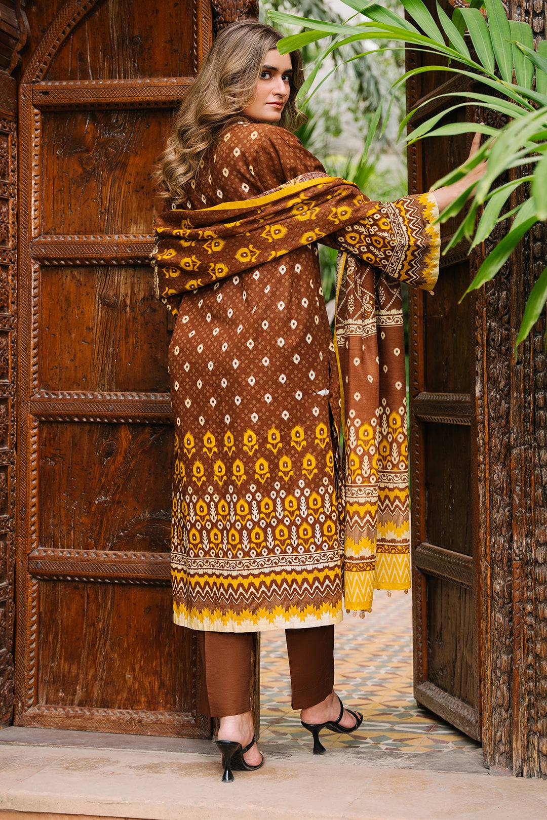 Zellbury | Unstitched 3 Piece Khaddar | Shirt Shalwar Dupatta - 0182 by Maria Faisal - Registered Vendor of : Zellbury Women - type : Essential Unstitched - 100% original wedding dresses