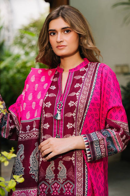 Zellbury | Unstitched 3 Piece Khaddar | Shirt Shalwar Dupatta - 0184 by Maria Faisal - Registered Vendor of : Zellbury Women - type : Essential Unstitched - 100% original wedding dresses