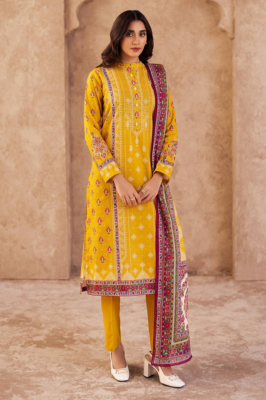 Zellbury | Unstitched 3 Piece Khaddar | Shirt Shalwar Dupatta - 0186 by Maria Faisal - Registered Vendor of : Zellbury Women - type : Essential Unstitched - 100% original wedding dresses
