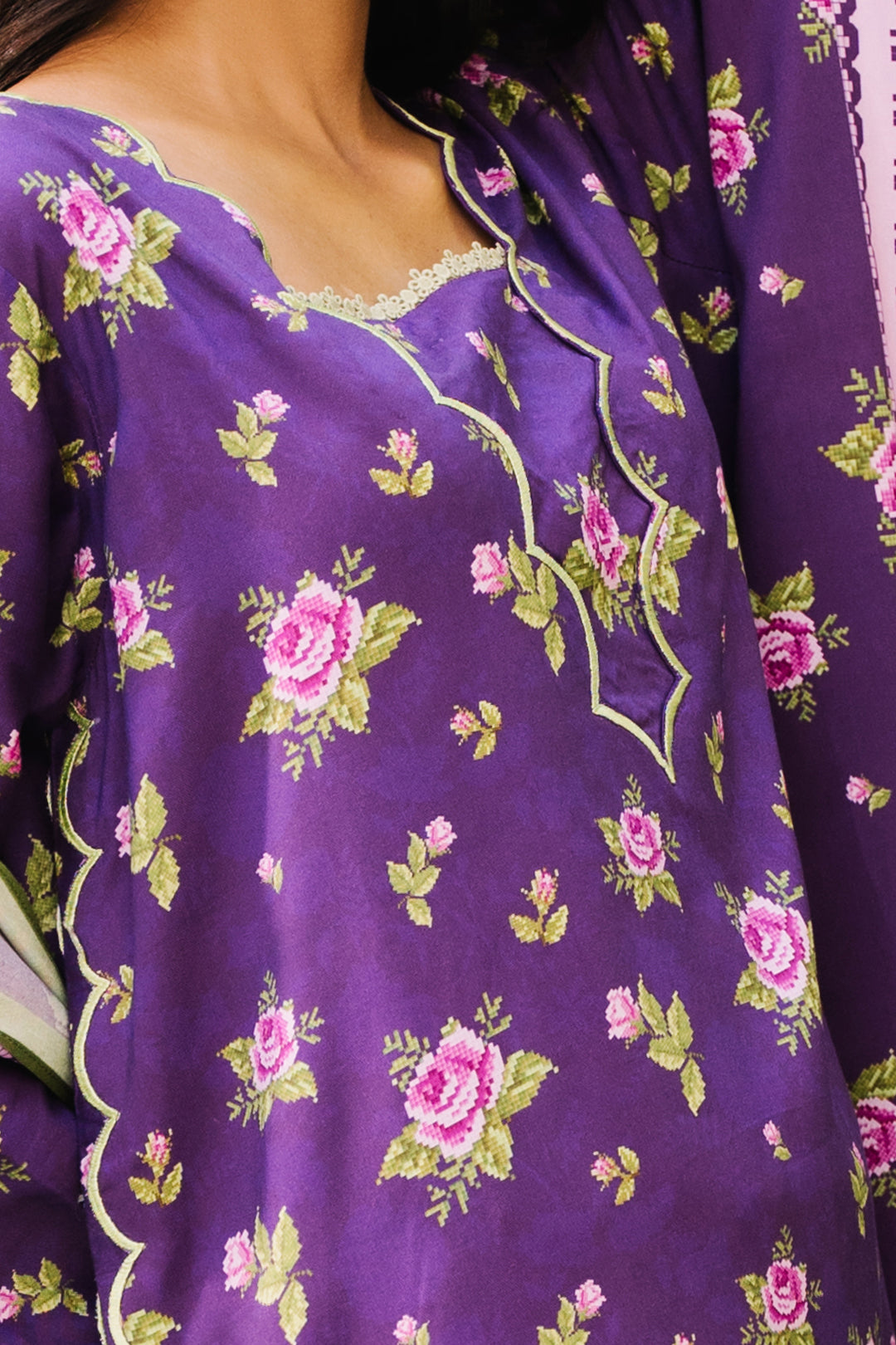 Zellbury | Unstitched 3 Piece Viscose | Shirt Shalwar Dupatta - 0188 - Designer Dress with Intricate embroidery and embellishments. Shop elegent wedding dress at Maria Faisal.