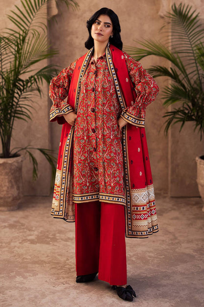 Zellbury | Unstitched 3 Piece Khaddar | Shirt Shalwar Dupatta - 0189 by Maria Faisal - Registered Vendor of : Zellbury Women - type : Essential Unstitched - 100% original wedding dresses