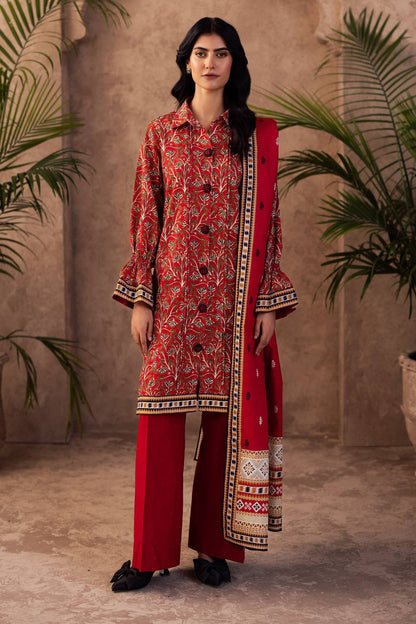 Zellbury | Unstitched 3 Piece Khaddar | Shirt Shalwar Dupatta - 0189 by Maria Faisal - Registered Vendor of : Zellbury Women - type : Essential Unstitched - 100% original wedding dresses