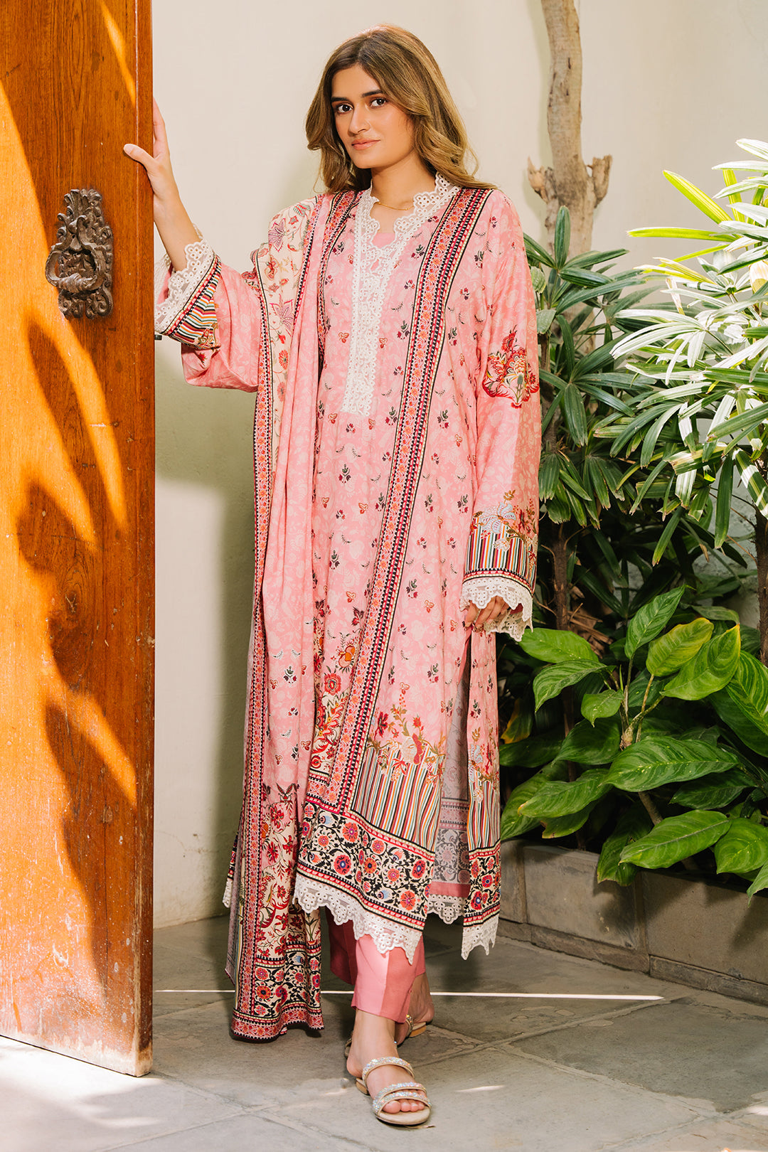 Zellbury | Unstitched 3 Piece Viscose | Shirt Shalwar Dupatta - 0199 - Designer Dress with Intricate embroidery and embellishments. Shop elegent wedding dress at Maria Faisal.