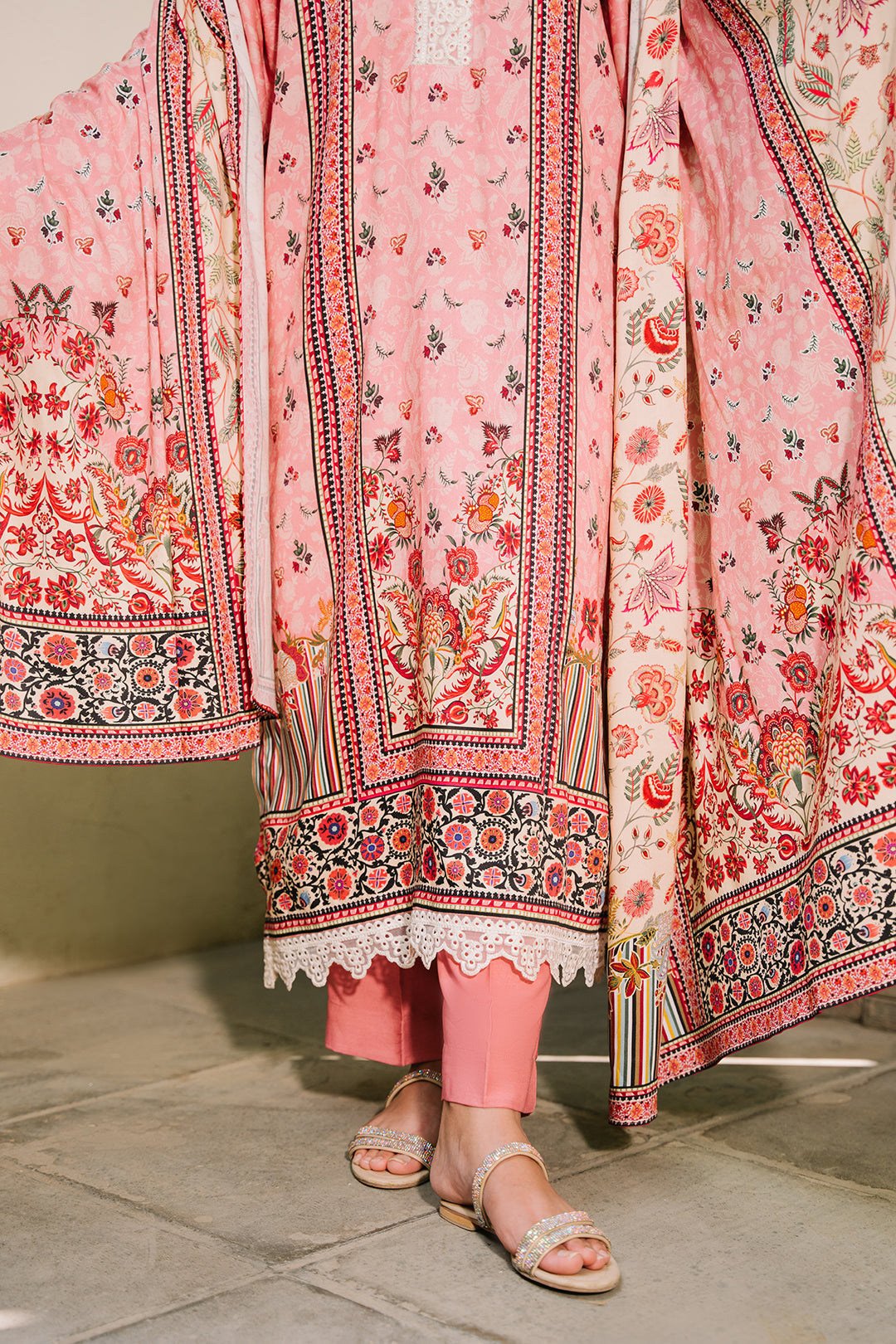 Zellbury | Unstitched 3 Piece Viscose | Shirt Shalwar Dupatta - 0199 - Designer Dress with Intricate embroidery and embellishments. Shop elegent wedding dress at Maria Faisal.
