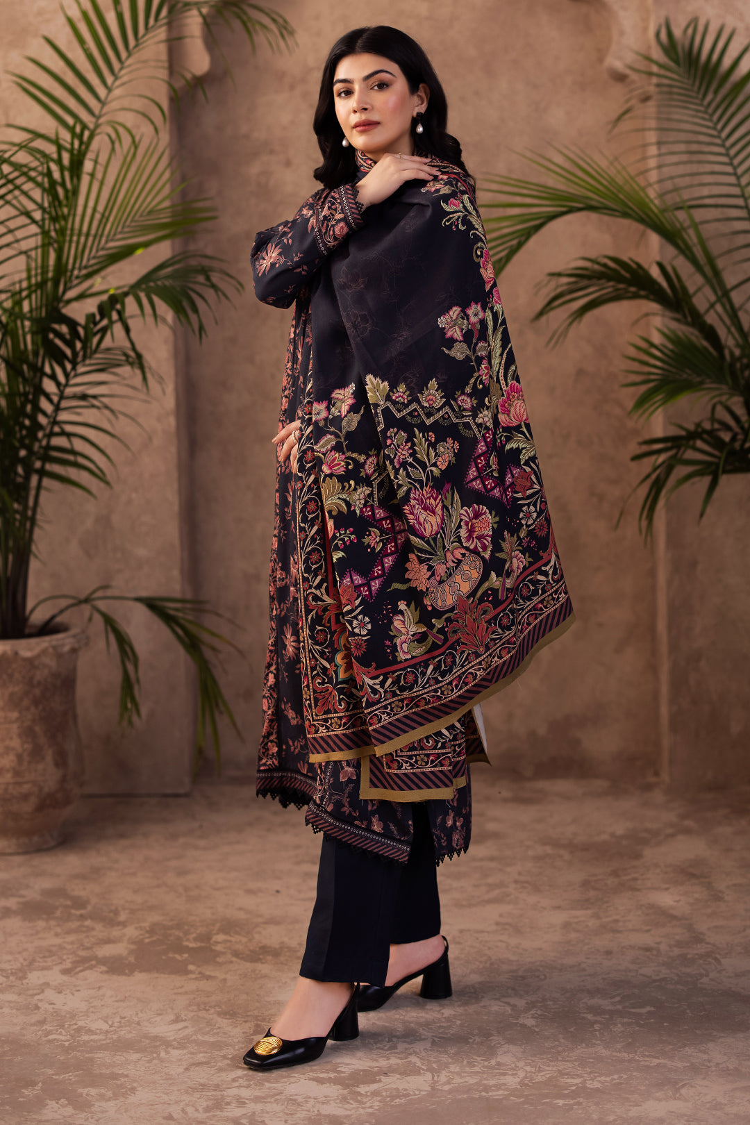 Zellbury | Unstitched 3 Piece Viscose | Shirt Shalwar Dupatta - 0200 - Designer Dress with Intricate embroidery and embellishments. Shop elegent wedding dress at Maria Faisal.