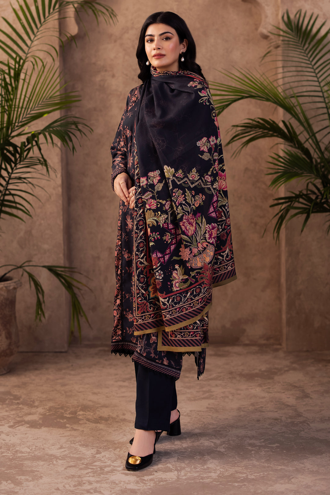 Zellbury | Unstitched 3 Piece Viscose | Shirt Shalwar Dupatta - 0200 - Designer Dress with Intricate embroidery and embellishments. Shop elegent wedding dress at Maria Faisal.