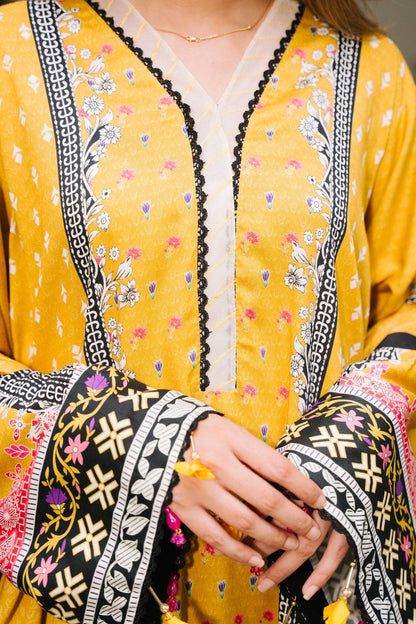 Zellbury | Unstitched 3 Piece Viscose | Shirt Shalwar Dupatta - 0205 by Maria Faisal - Registered Vendor of : Zellbury Women - type : Essential Unstitched - 100% original wedding dresses