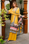 Zellbury | Unstitched 3 Piece Viscose | Shirt Shalwar Dupatta - 0205 - Designer Dress with Intricate embroidery and embellishments. Shop elegent wedding dress at Maria Faisal.