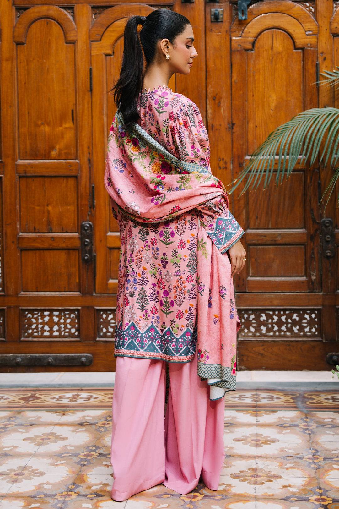 Zellbury | Unstitched 3 Piece Viscose | Shirt Shalwar Dupatta - 0206 by Maria Faisal - Registered Vendor of : Zellbury Women - type : Essential Unstitched - 100% original wedding dresses