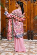 Zellbury | Unstitched 3 Piece Viscose | Shirt Shalwar Dupatta - 0206 - Designer Dress with Intricate embroidery and embellishments. Shop elegent wedding dress at Maria Faisal.