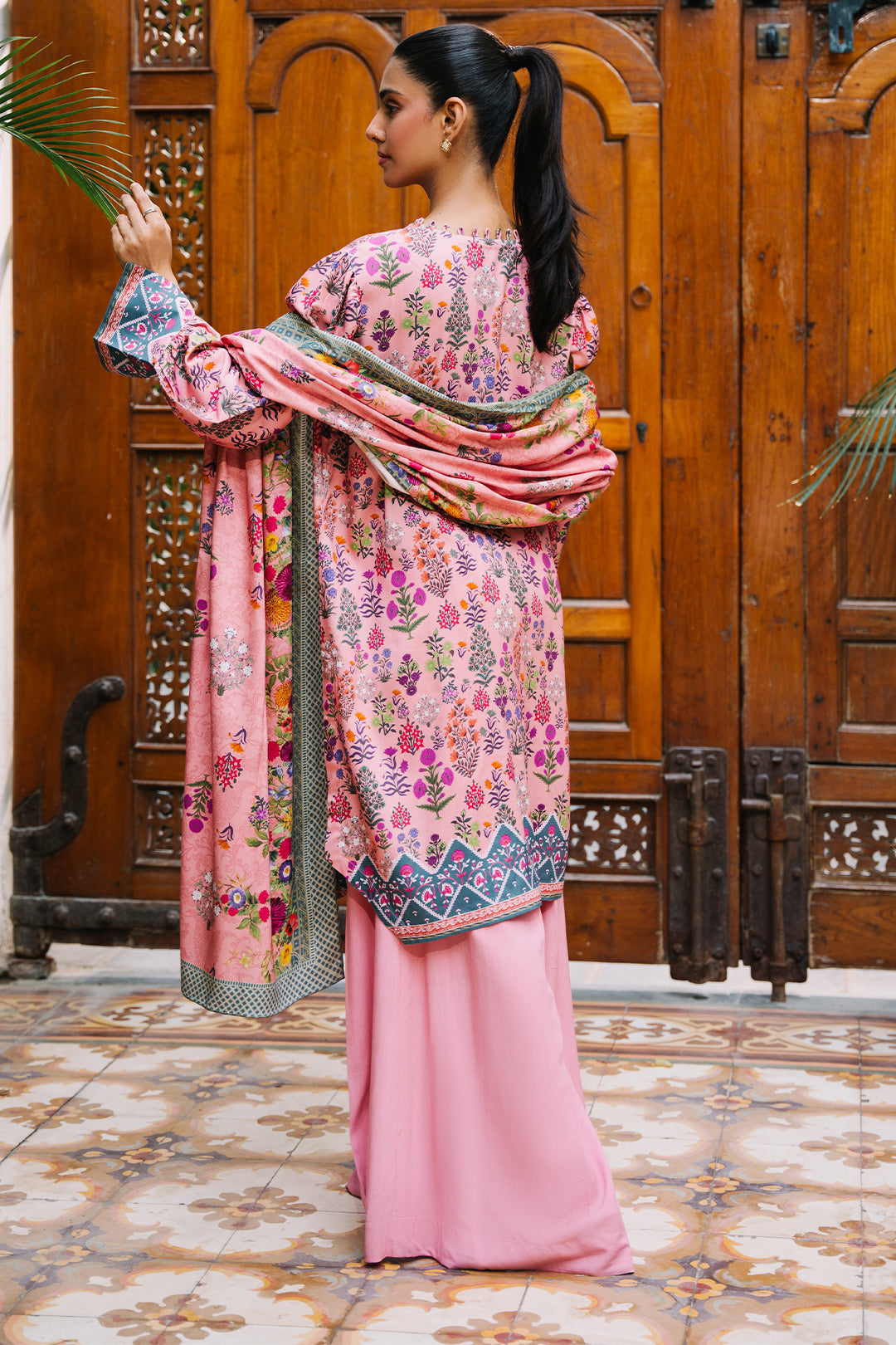 Zellbury | Unstitched 3 Piece Viscose | Shirt Shalwar Dupatta - 0206 - Designer Dress with Intricate embroidery and embellishments. Shop elegent wedding dress at Maria Faisal.