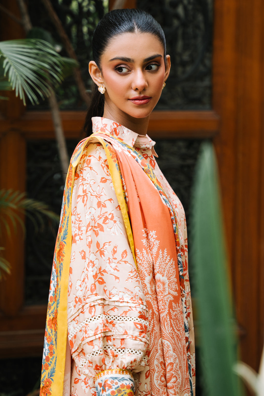 Zellbury | Unstitched 3 Piece Viscose | Shirt Shalwar Dupatta - 0207 - Designer Dress with Intricate embroidery and embellishments. Shop elegent wedding dress at Maria Faisal.