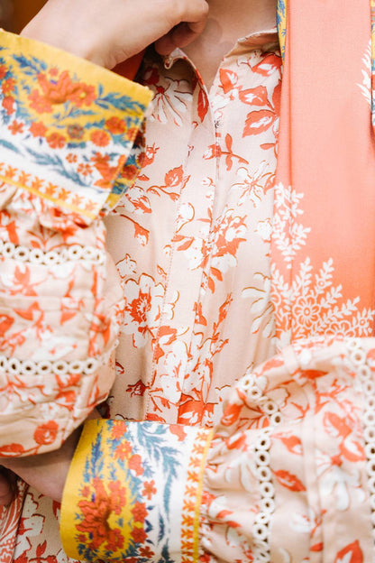 Zellbury | Unstitched 3 Piece Viscose | Shirt Shalwar Dupatta - 0207 by Maria Faisal - Registered Vendor of : Zellbury Women - type : Essential Unstitched - 100% original wedding dresses