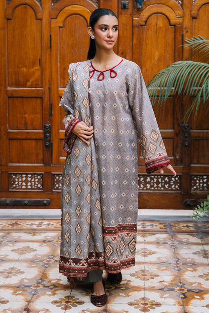 Zellbury | Unstitched 3 Piece Karandi | Shirt Shalwar Dupatta - 0209 by Maria Faisal - Registered Vendor of : Zellbury Women - type : Essential Unstitched - 100% original wedding dresses