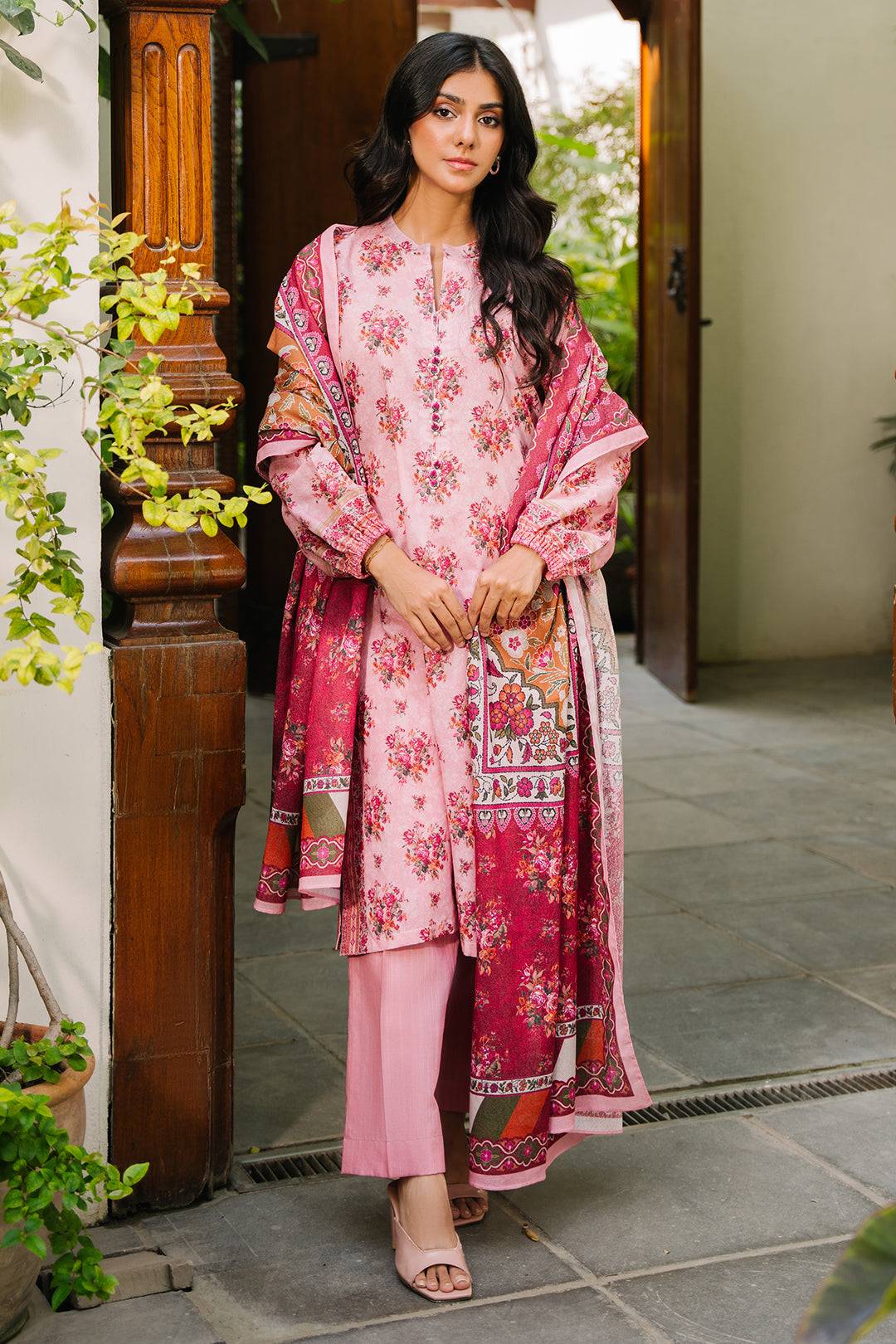 Zellbury | Unstitched 3 Piece Khaddar | Shirt Shalwar Dupatta - 0212 by Maria Faisal - Registered Vendor of : Zellbury Women - type : Essential Unstitched - 100% original wedding dresses