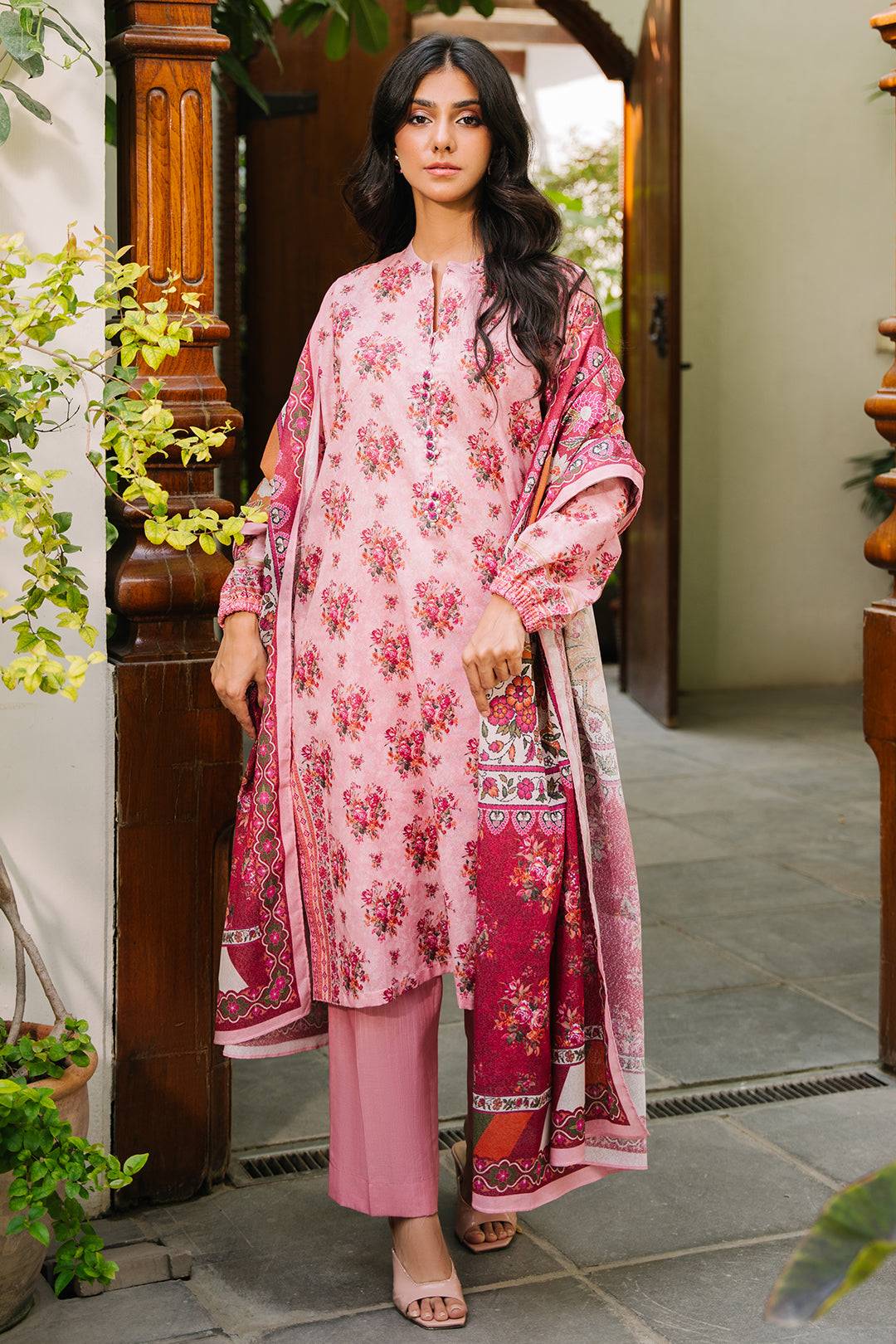 Zellbury | Unstitched 3 Piece Khaddar | Shirt Shalwar Dupatta - 0212 by Maria Faisal - Registered Vendor of : Zellbury Women - type : Essential Unstitched - 100% original wedding dresses