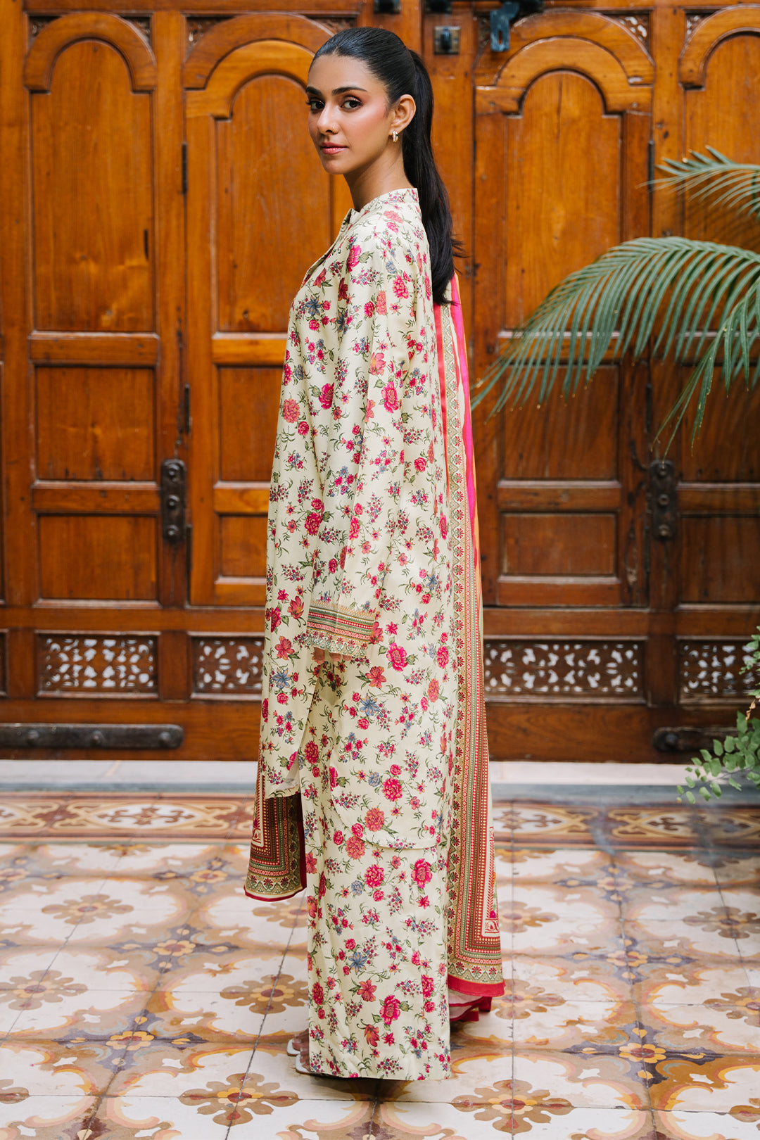 Zellbury | Unstitched 3 Piece Viscose | Shirt Shalwar Dupatta - 0216 - Designer Dress with Intricate embroidery and embellishments. Shop elegent wedding dress at Maria Faisal.